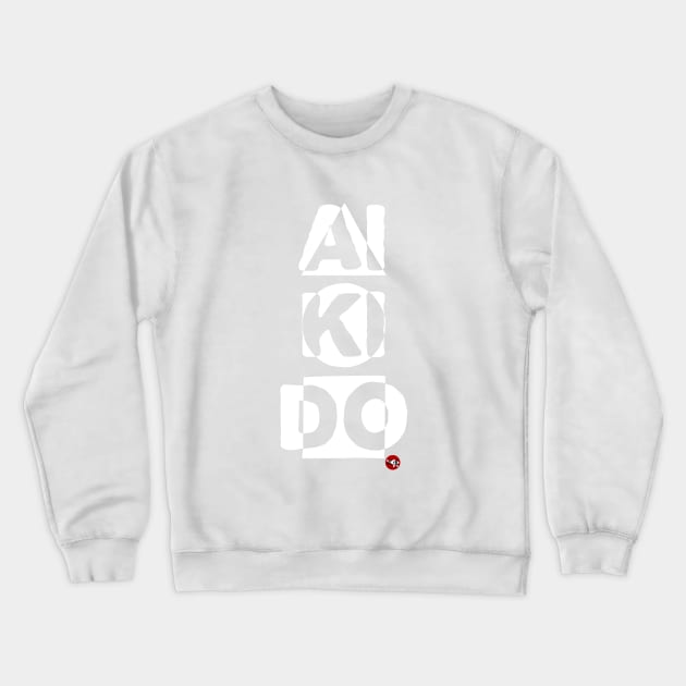 Aikido Shapes - White Crewneck Sweatshirt by BaliBudo